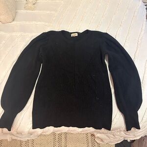 &merci black wool sweater large